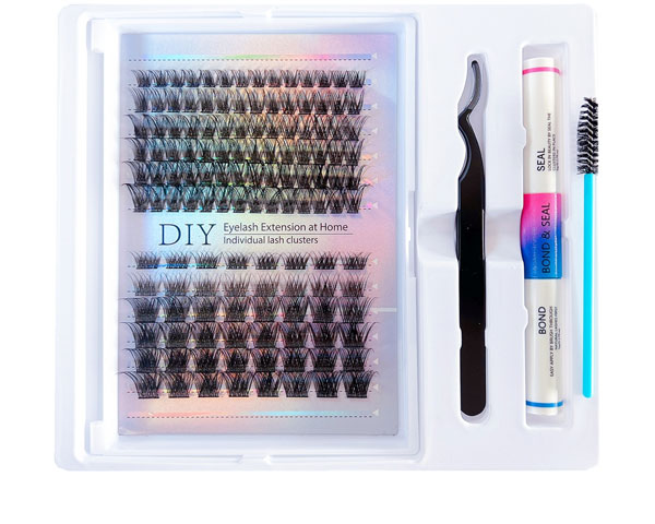 Geriausi Pingdu Sparkling Eyelash® produktai, skirti natūraliai atrodantiems „pasidaryk pats“ Mink blakstienų priauginimui