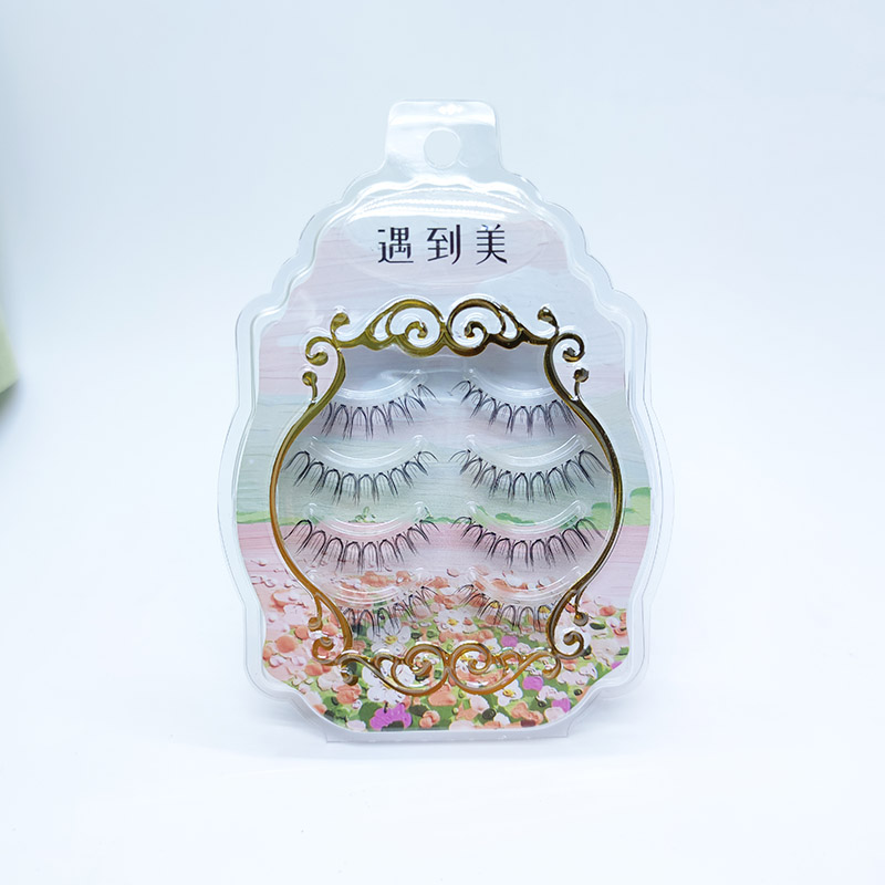 4 poros Natural Look Cross Clear Band 5-7mm Cross Eyelash 07