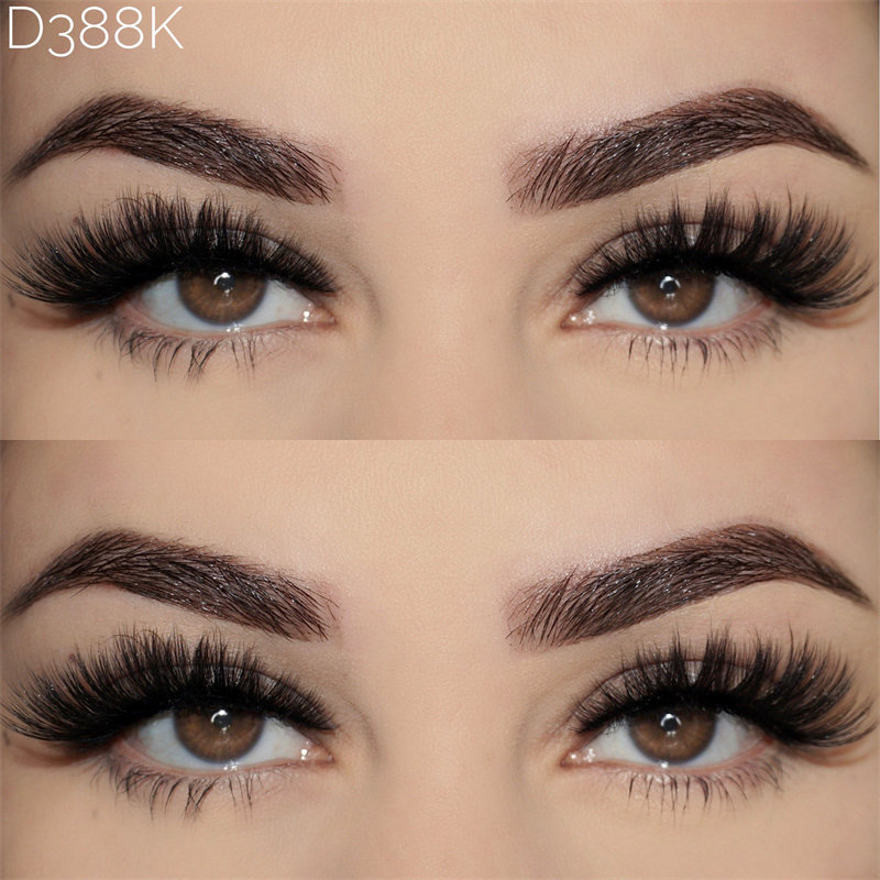 8D Volume Natural Crossed Faux Mink Blakstienos