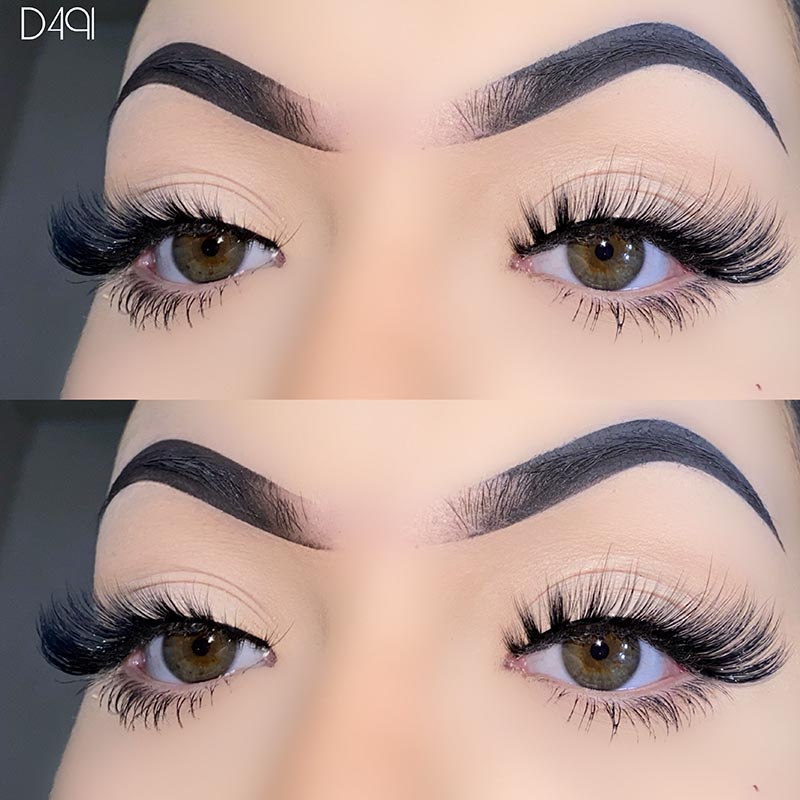 Natural Look L Curl Mink Fluffy Cat Eye Blakstienos