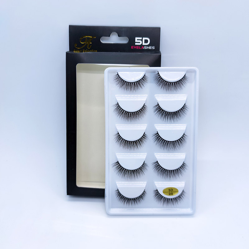 Dramatiškos ilgos, storos apimties netikros blakstienos, kryžminės, švelnios blakstienos, 5 poros