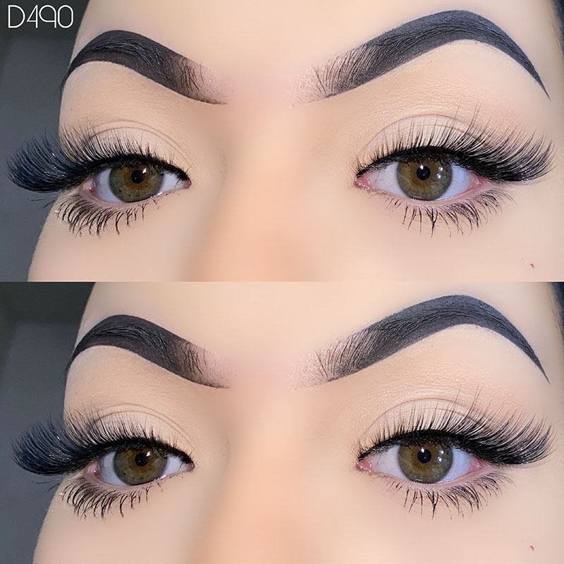 Fluffy Fox Eye Blashes Wispy Cat Eye Blakstienos