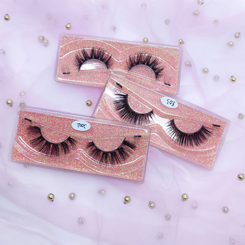 Magnetic Eyelashes keturių inkarų Natural Look 1 Pair pakuotė