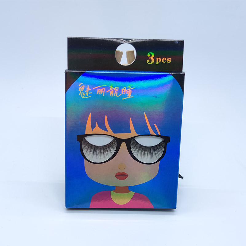 Natural Look Wispy Lashes 3D Eyelashes 3 Multi-Pack minkštos medvilnės juosta